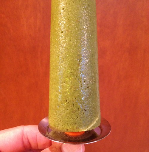 Green smoothie popsicle
