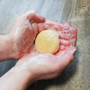citrus shampoo bar